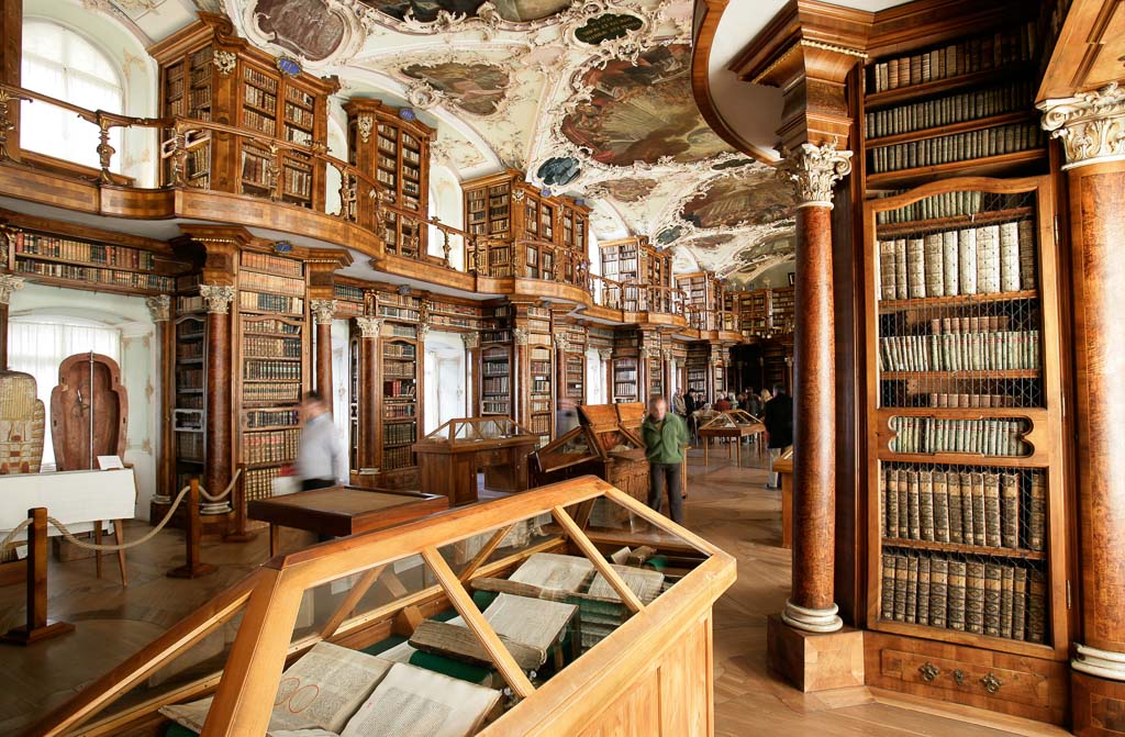 Barocksaal der Stiftsbibliothek St. Gallen; Foto: Stiftsbibliothek St. Gallen