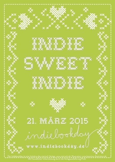 Plakat zum Indiebookday 2015; Design: Karen Köhler