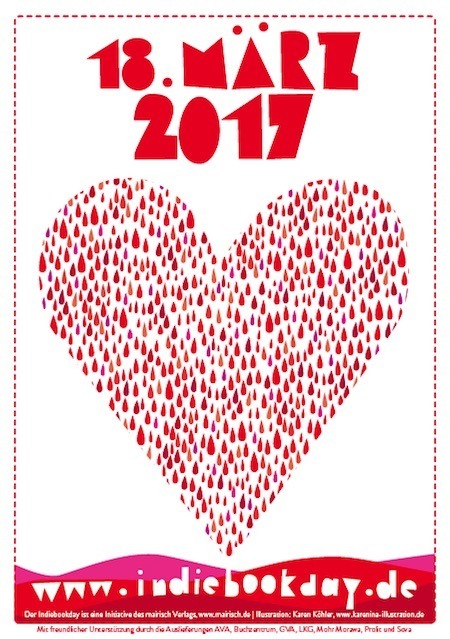 Plakat zum Indiebookday 2017; Design: Karen Köhler
