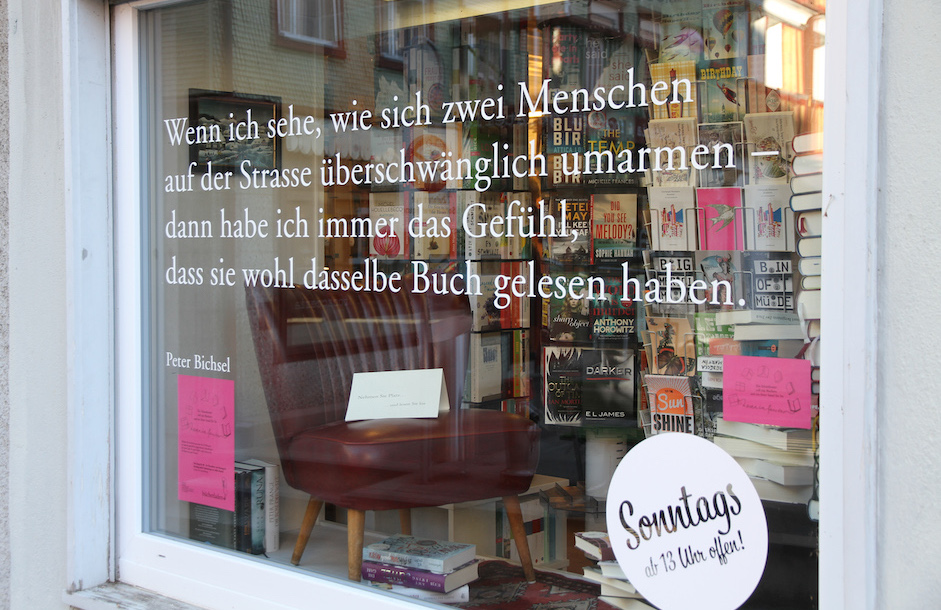 Schaufenster vom Bücherladen Appenzell; Foto: Bettina Schnerr