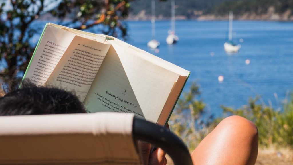 Titelbild: 13. Lesesofa, Bücherliste August 2025, erstmals auf Bluesky. Foto: Greg Rosenke, unsplash